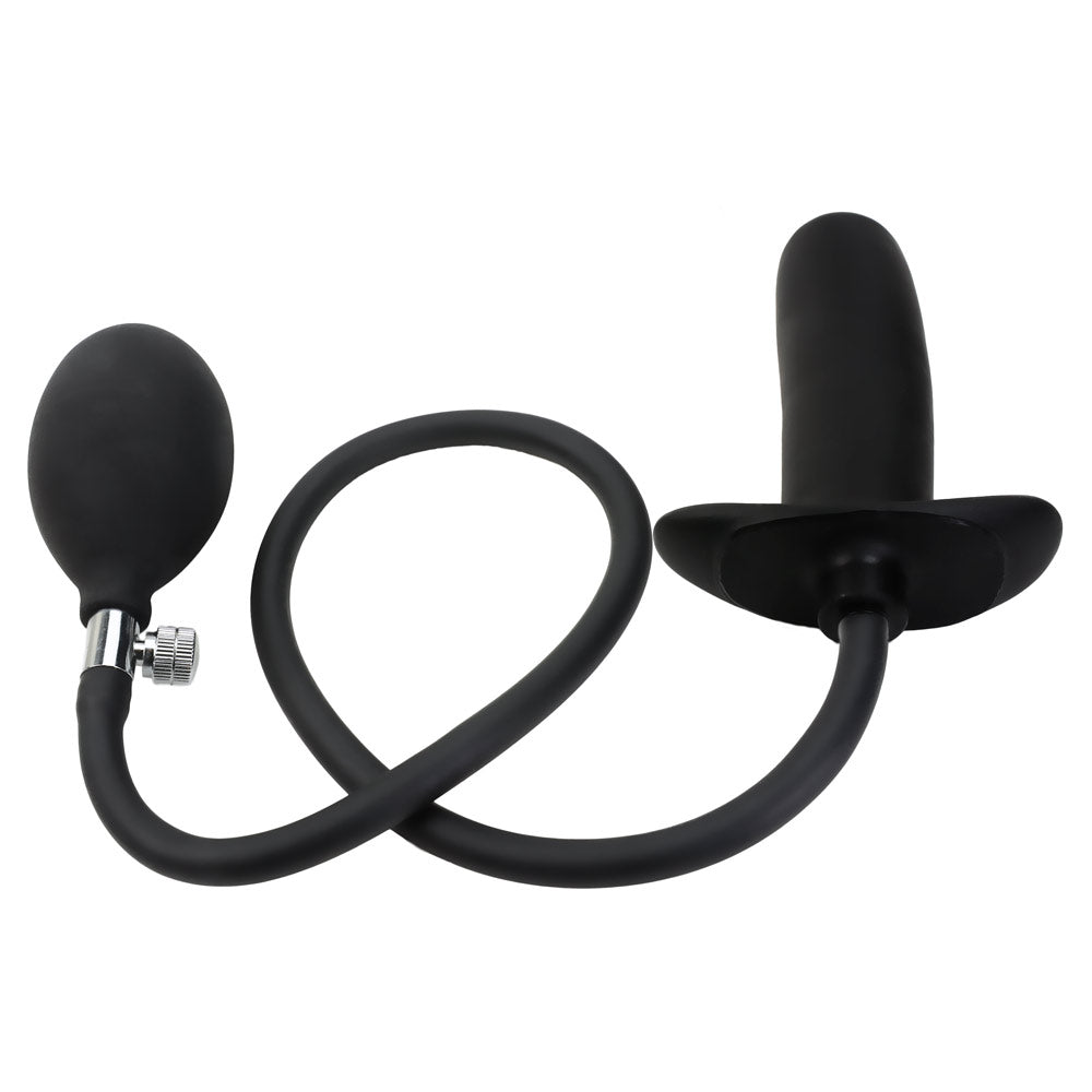 Plug Gonflable Cylindre Silicone - Vue Posée - Be Bondage