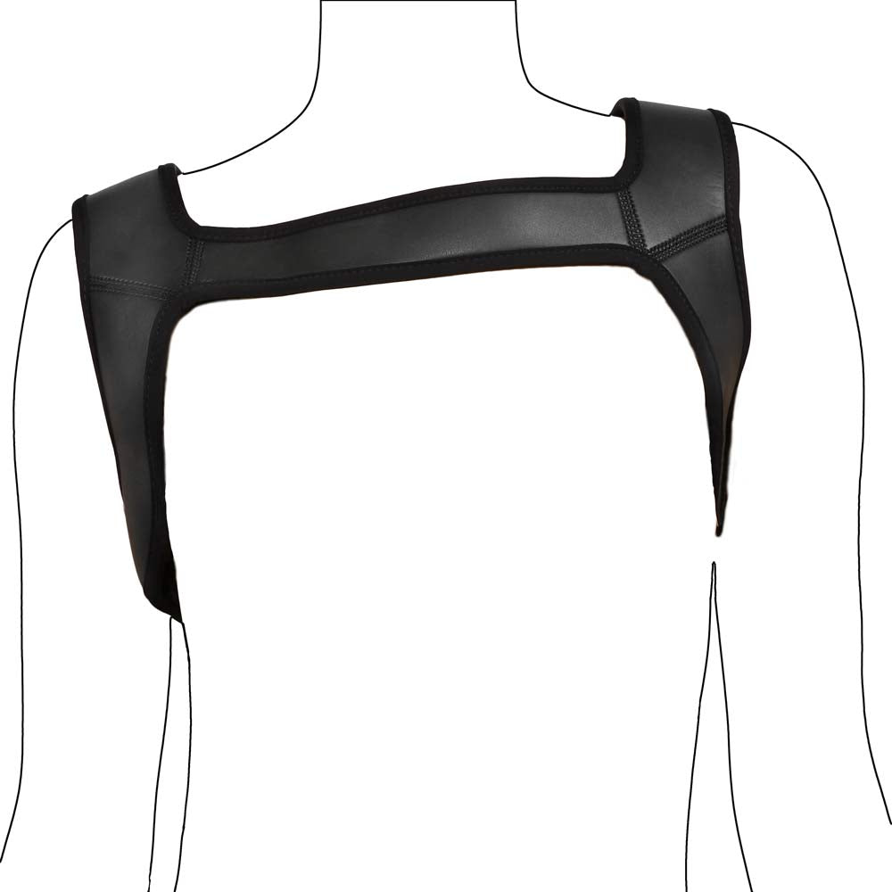 Harnais épaules Hermès porté de face