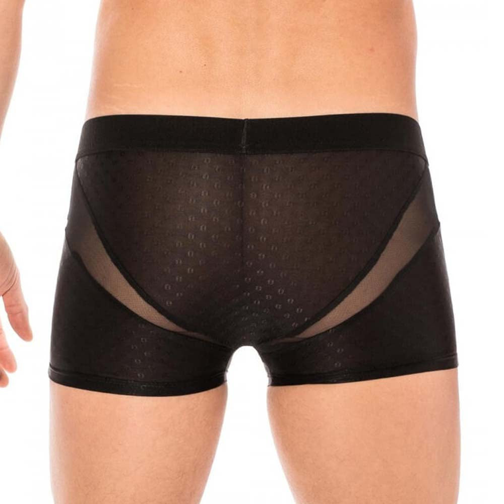 Boxer Tandem Look Me noir porté de dos