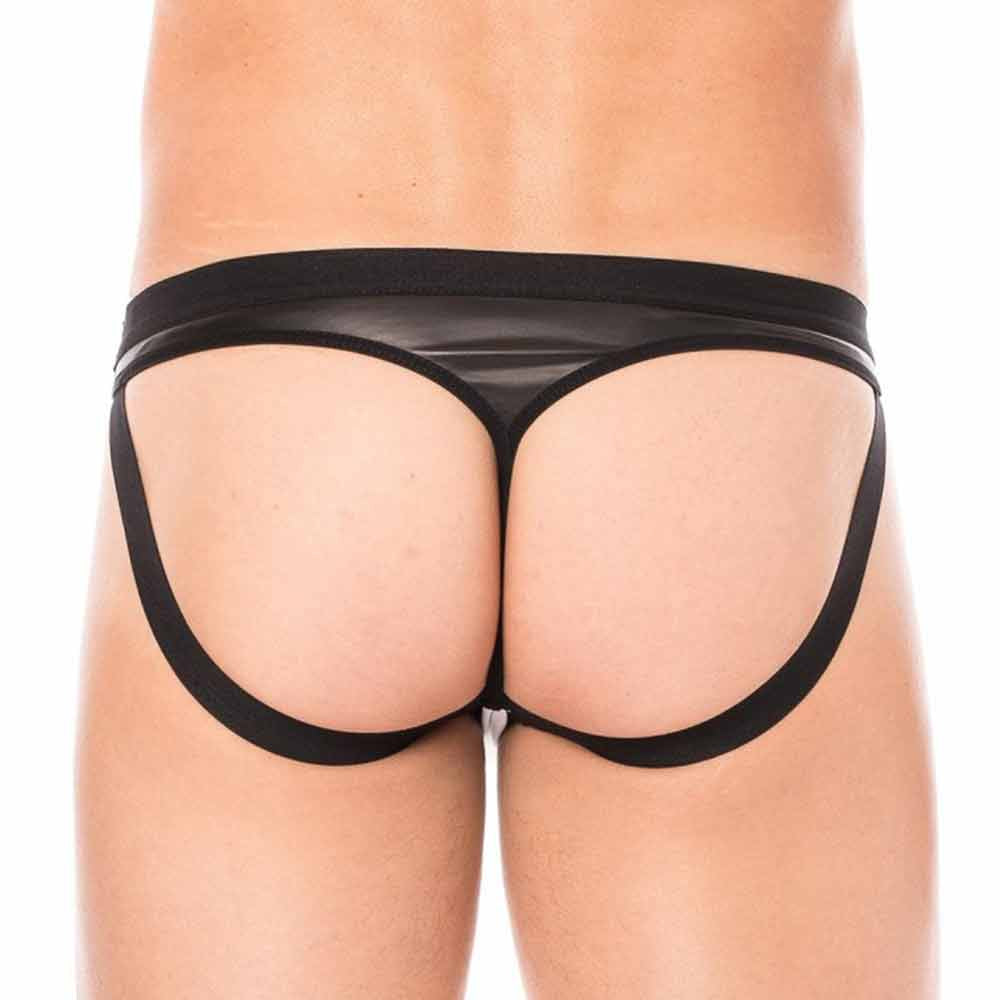 Jock similicuir Dark Sun porté de face