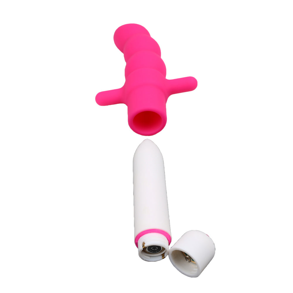 Vibromasseur Anal 2 en 1 Pimpant Rose vibromasseur ouvert