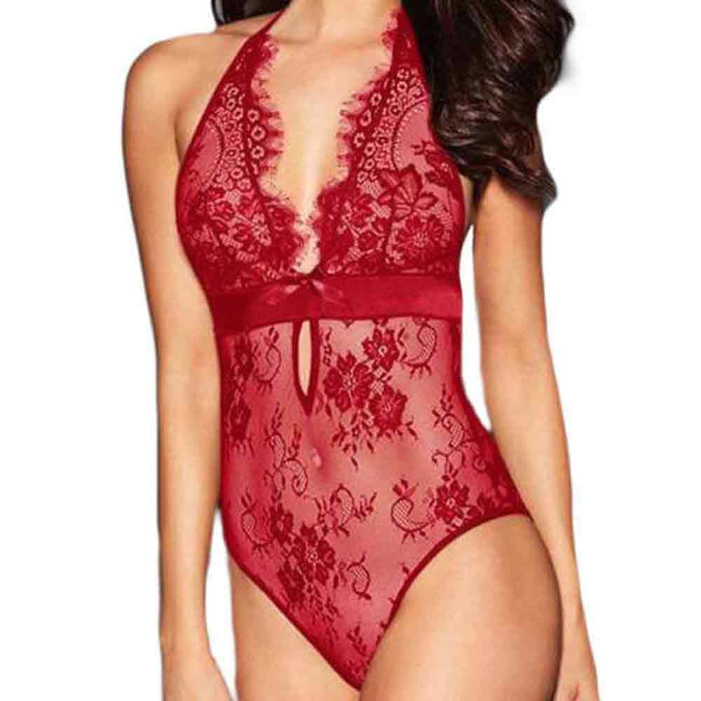 Body-fesses-nues-dentelles-satin-Hortensia-rouge-Sensual-Lingerie-porte-femme-face