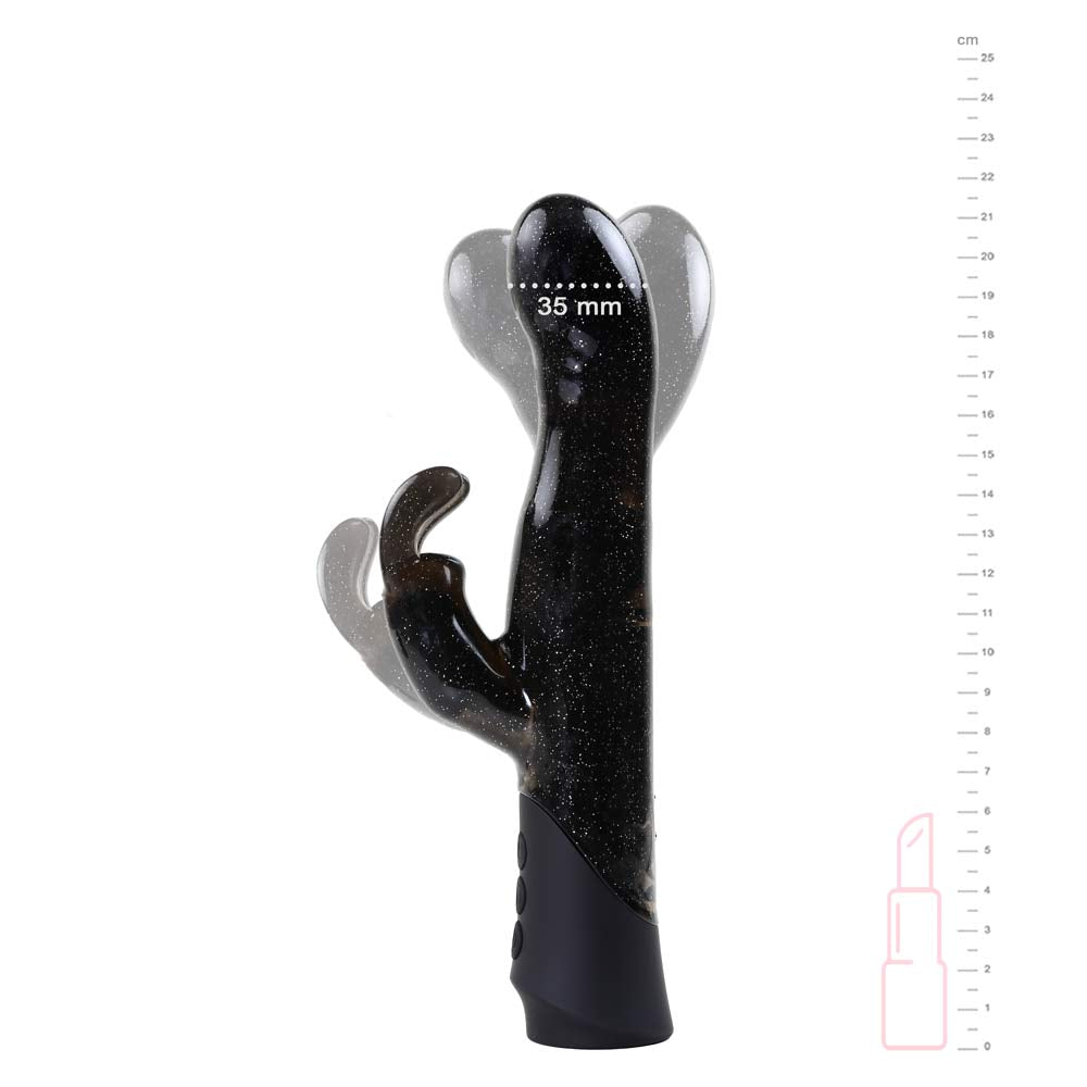 etincelant le rabbit pailleté avec ses dimensions de  3, 5cm de diamètre et 22 cm totale  de longueur