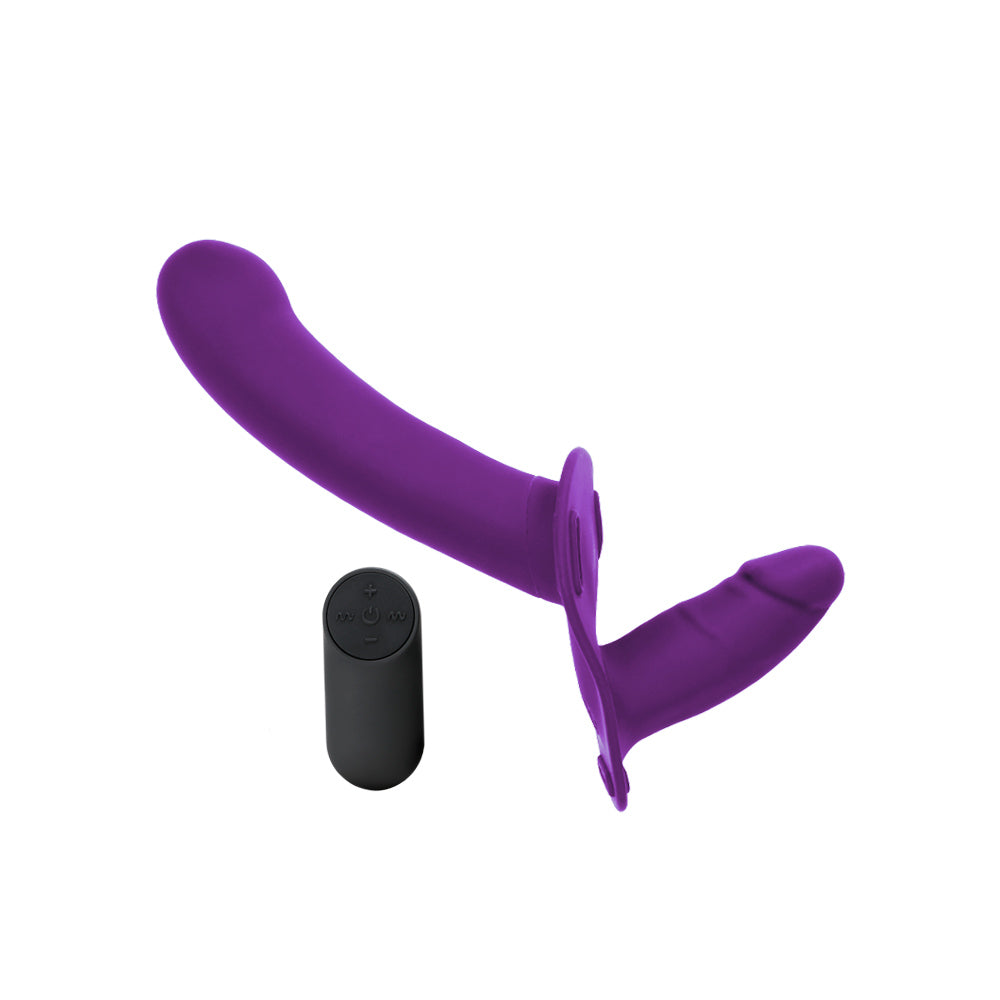 Empereur Double Gode Ceinture M & L Violet Bleu