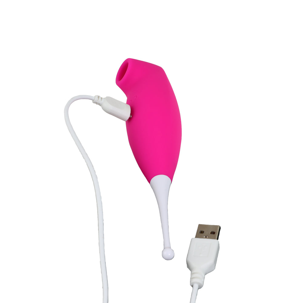 SATELLITE - Stimulateur sans contact rose avec antenne blanche