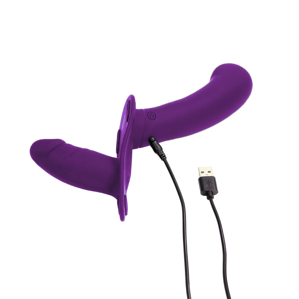 Empereur Double Gode Ceinture M & L Violet Bleu