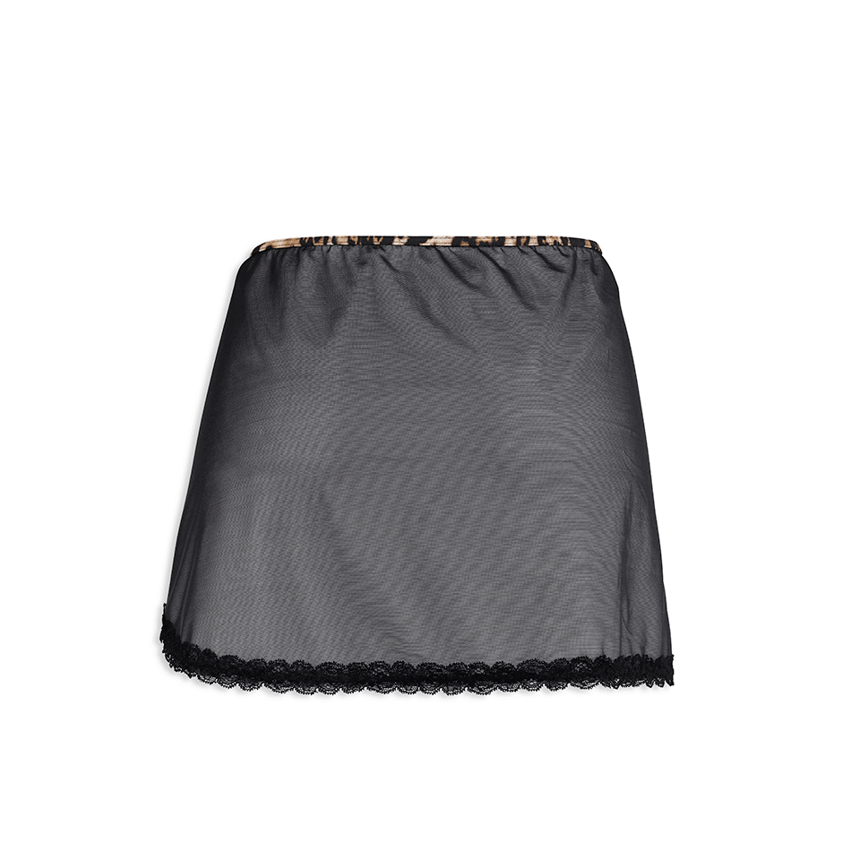 Pareo En Tulle et Léopard Féline Balnéaire Luxxa
