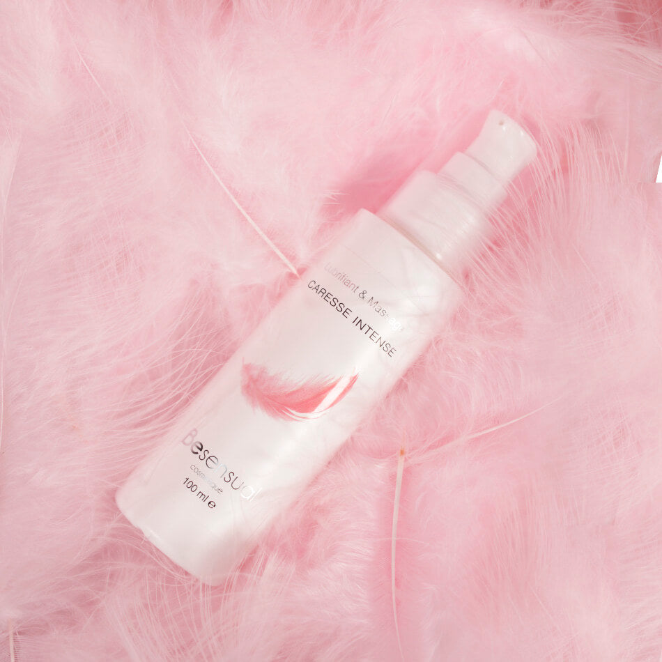 Be Sensual Huile Siliconée Lubrifiant & Massage Neutre Caresse 100 mL Flacon et Packaging Vue de Face