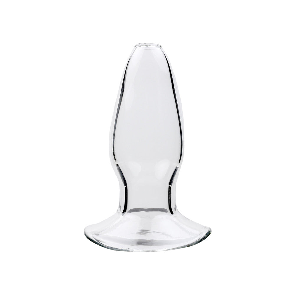 Plug ouvert transparent, vue debout