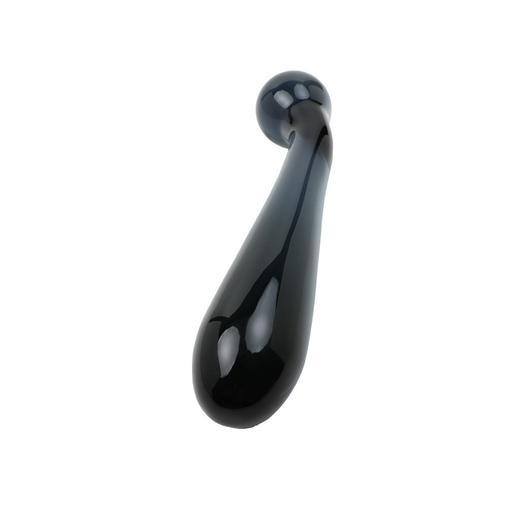 Sextoy pyrex point G noir vue du dessous