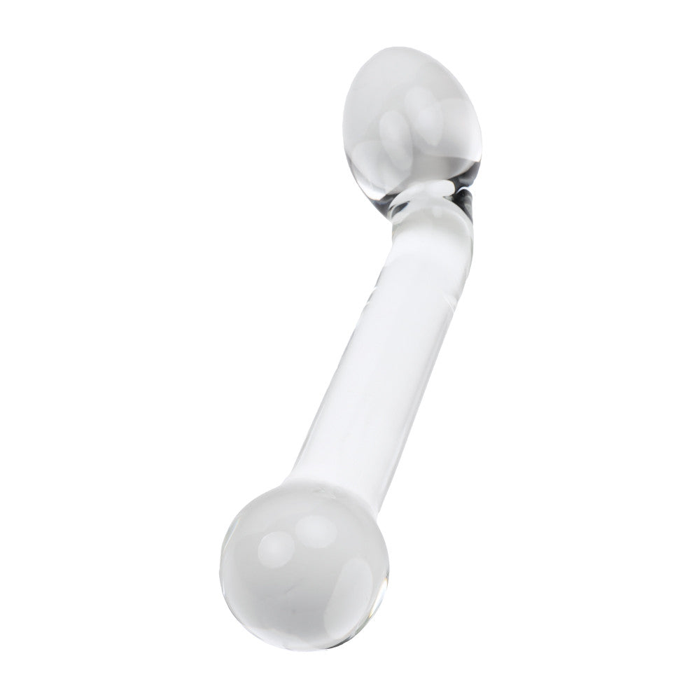 Sextoy transparent deux boules en verre vue du dessous