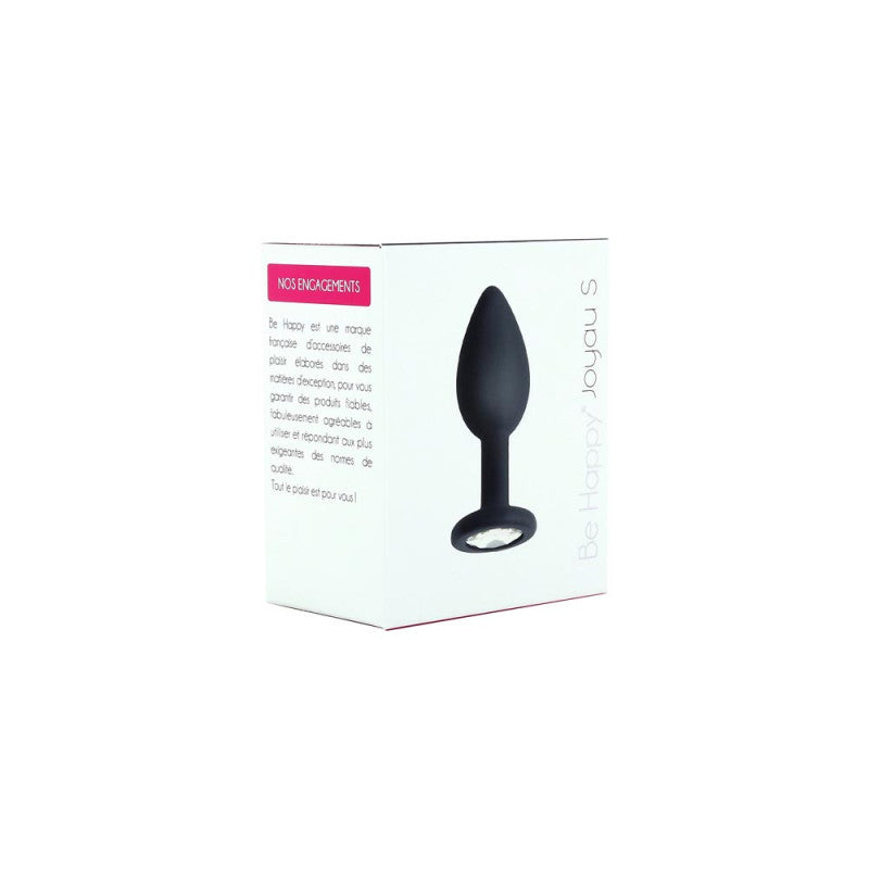 Plug anal bijou noir taille S boite de face