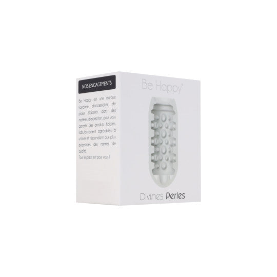 Gaine de masturbation Divines perles boite face