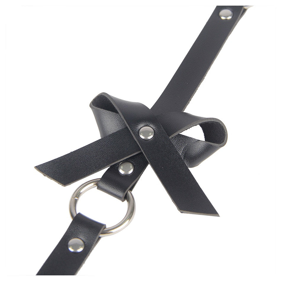 Porte-jarretelles simili petits noeuds