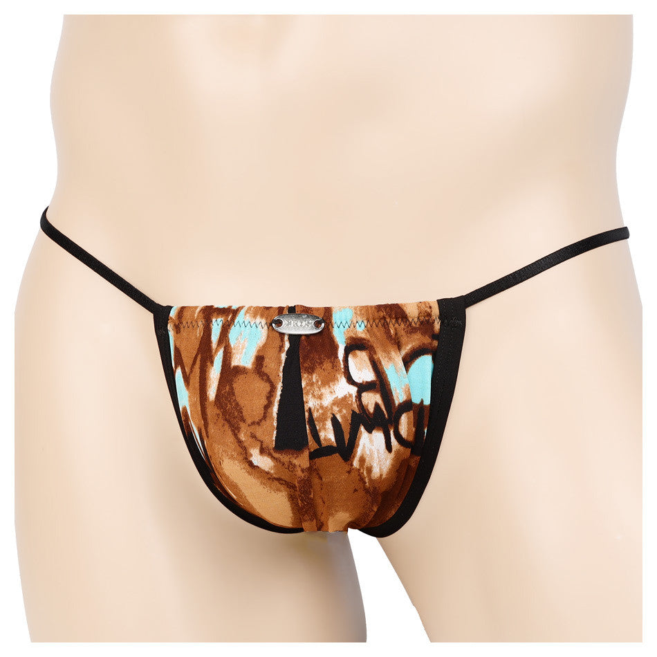 string ficelle homme rusty  marron bleu fantaisie
