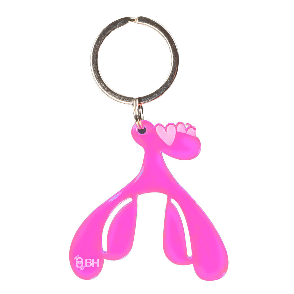 Porte-clefs clitoris rose