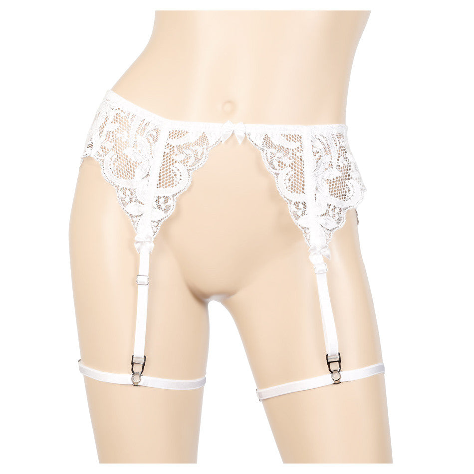 Porte-jarretelles lanières rosanna blanc eros veneziani