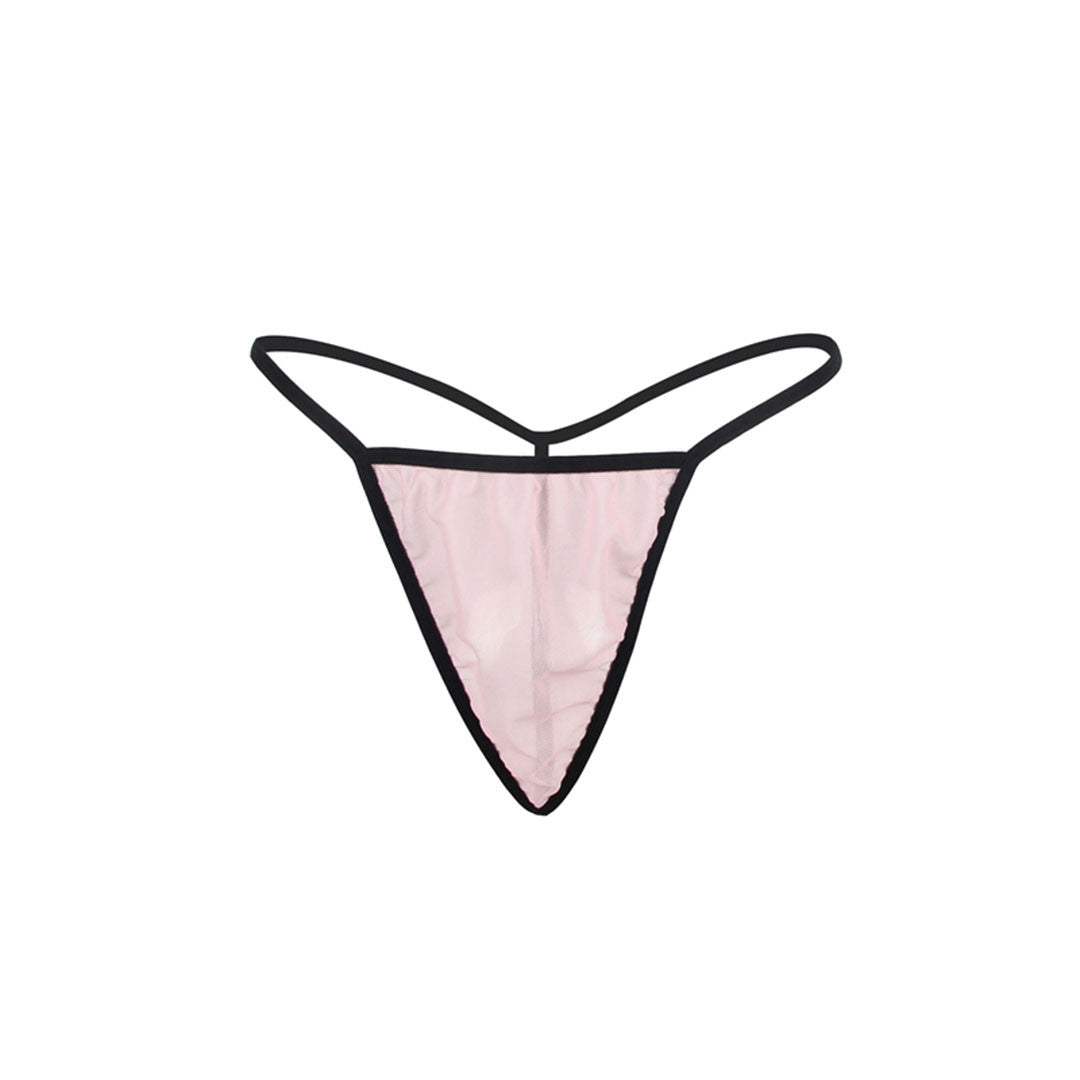 String Victoria rose et noir