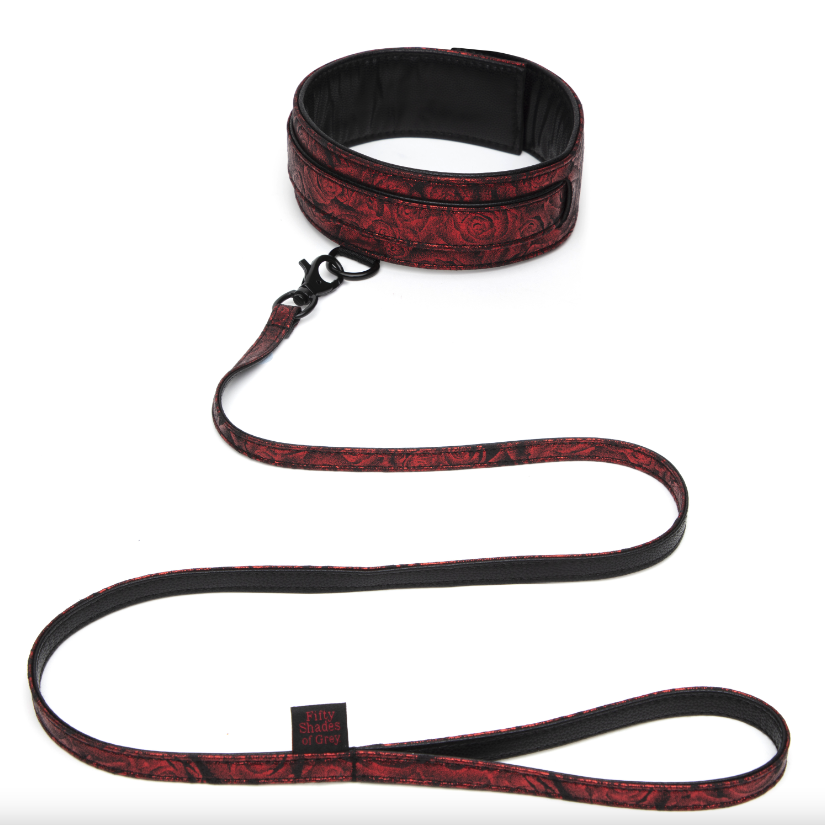 Collier avec laisse - 50 nuances de grey