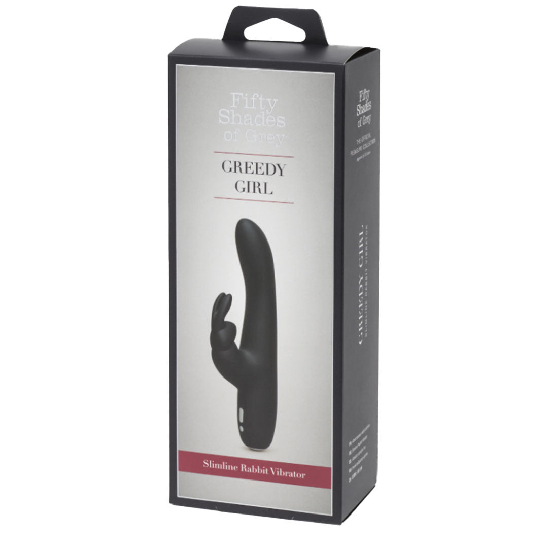 Vibromasseur Rabbit Greedy Girl Slimline  - 50 Nuances de Grey