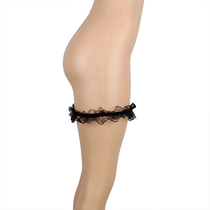 Duo de jarretières sexy noir - Sensual Lingerie