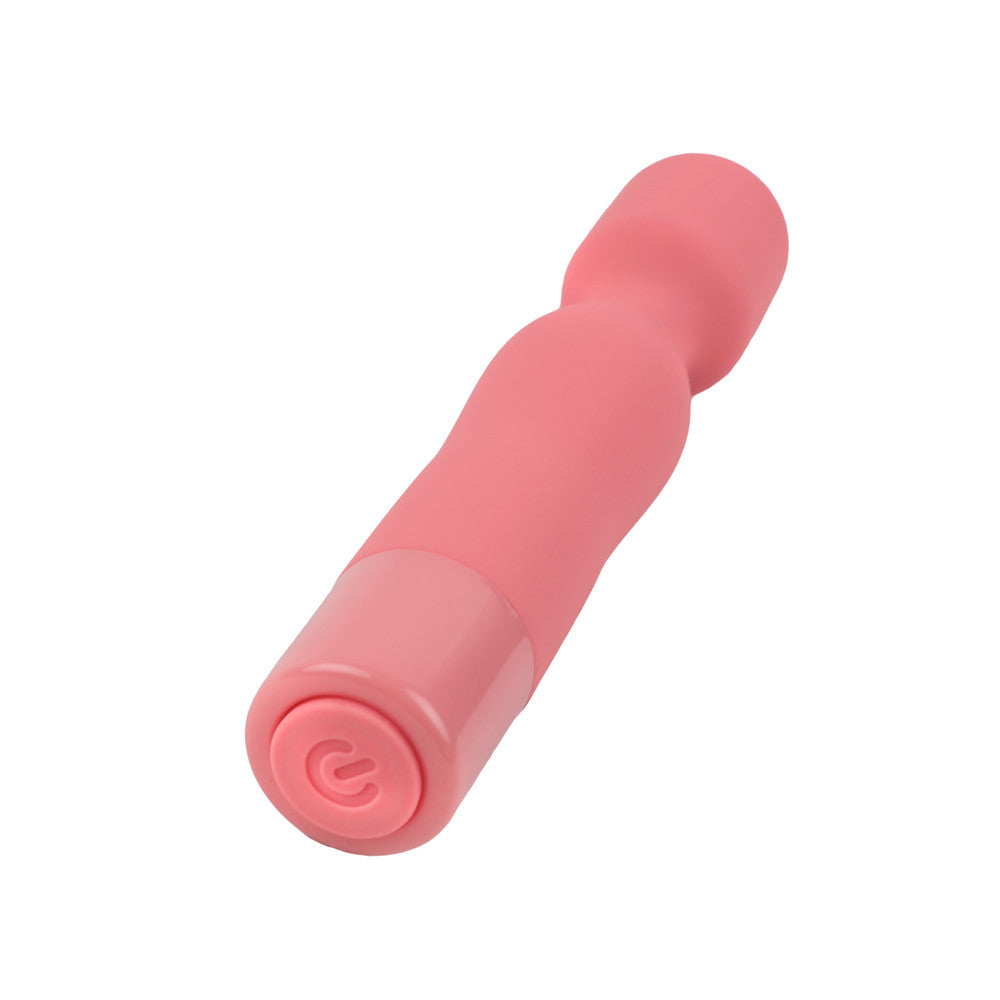 vibromasseur wand frisson corail vue arriere avec bouton de commande