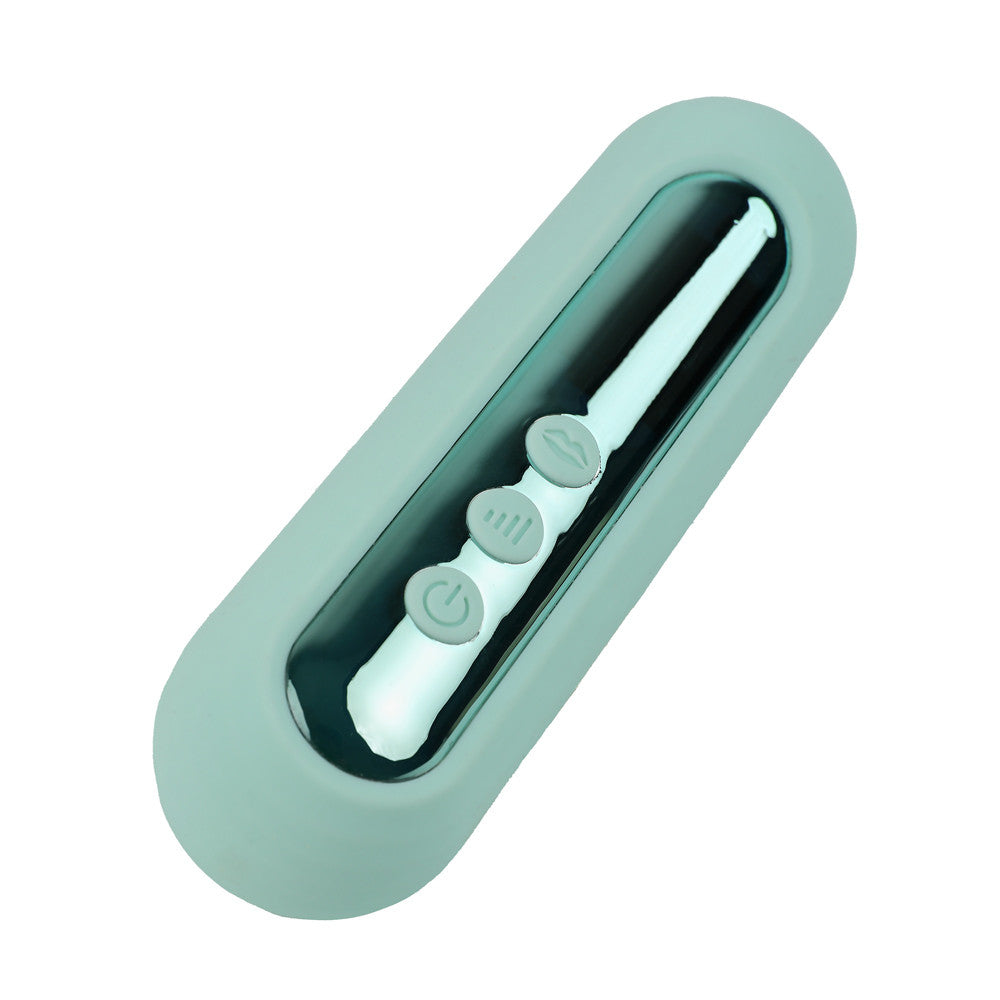 Aspirateur clitoridien silicone bleu  Contact de dos