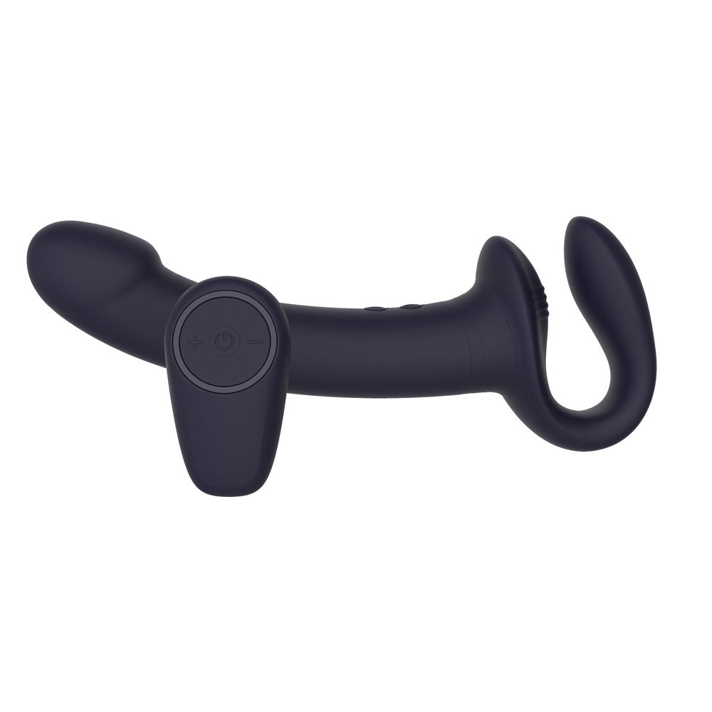 gode ceinture souverain noir avec telecommande vibrante