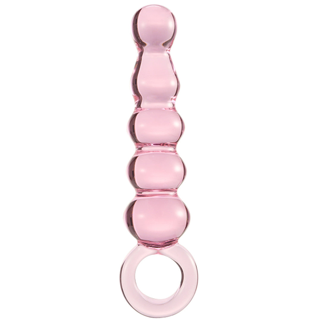 Chaîne Anale Transparente En Verre - 5 Boules Excitantes - Glassy toy