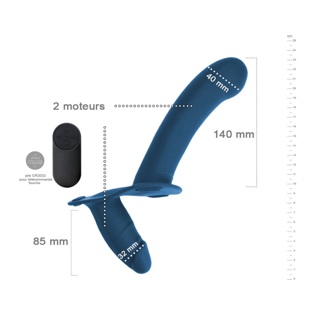 Empereur Double Gode Ceinture M Bleu