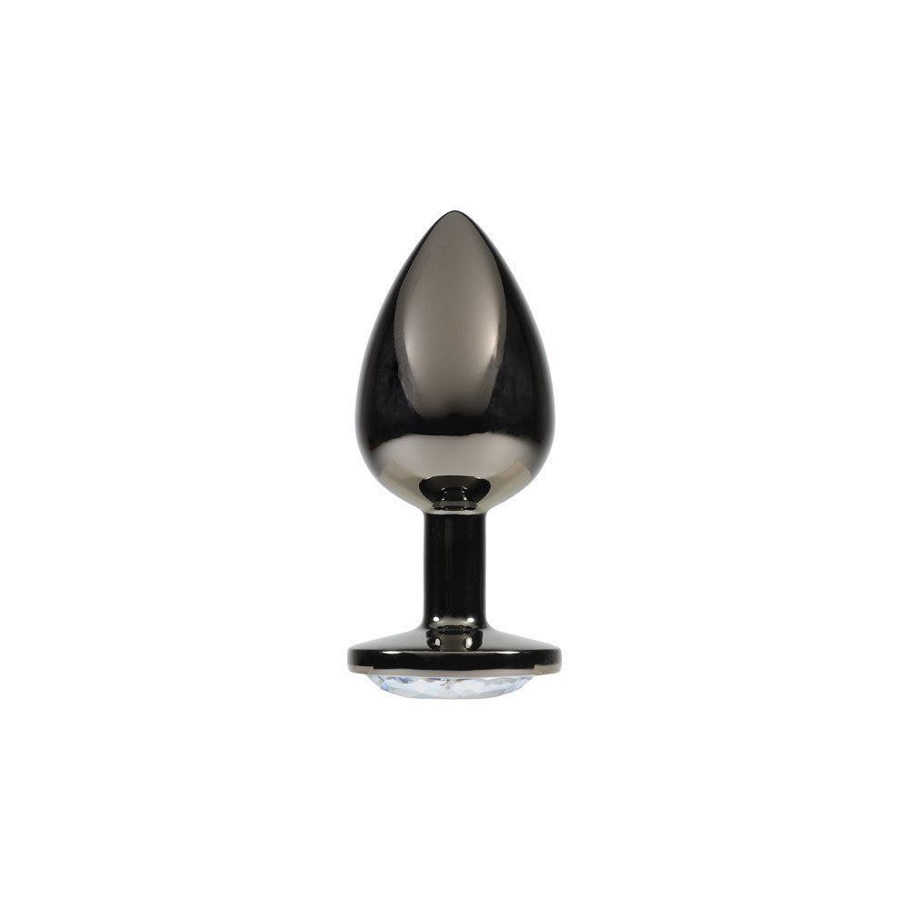 Plug Alu Noir L Crystal - Steel Lovin U