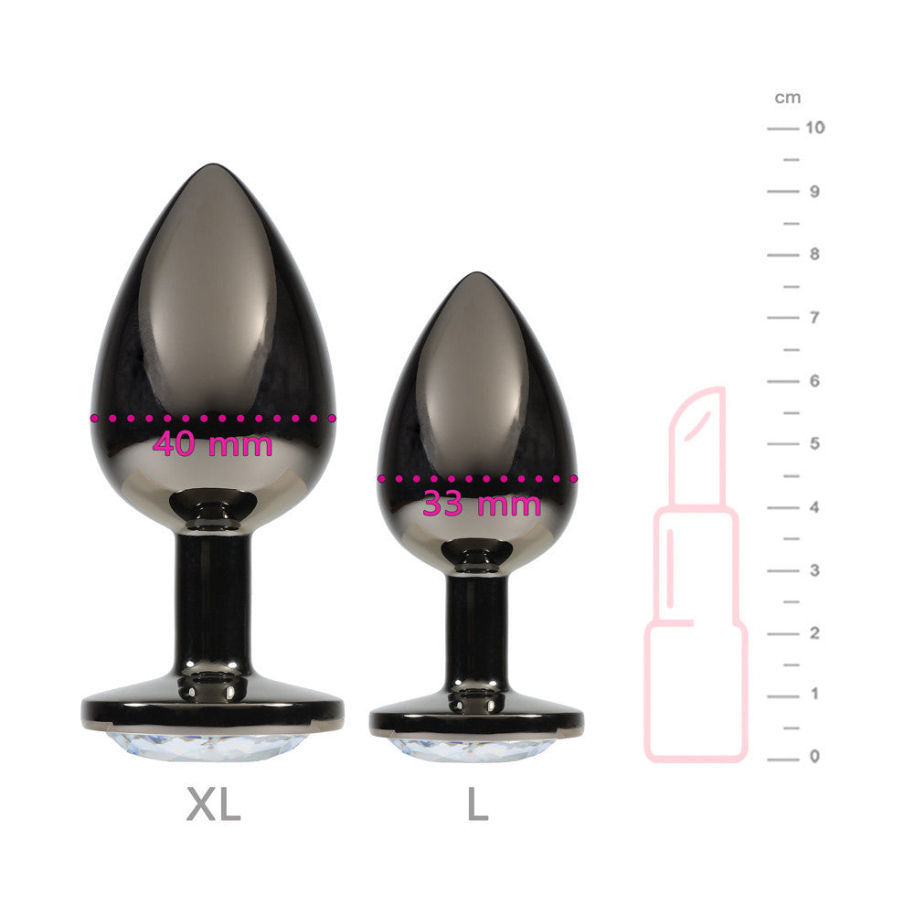 Dimensions plug Alu Noir L/XL - Steel Lovin U