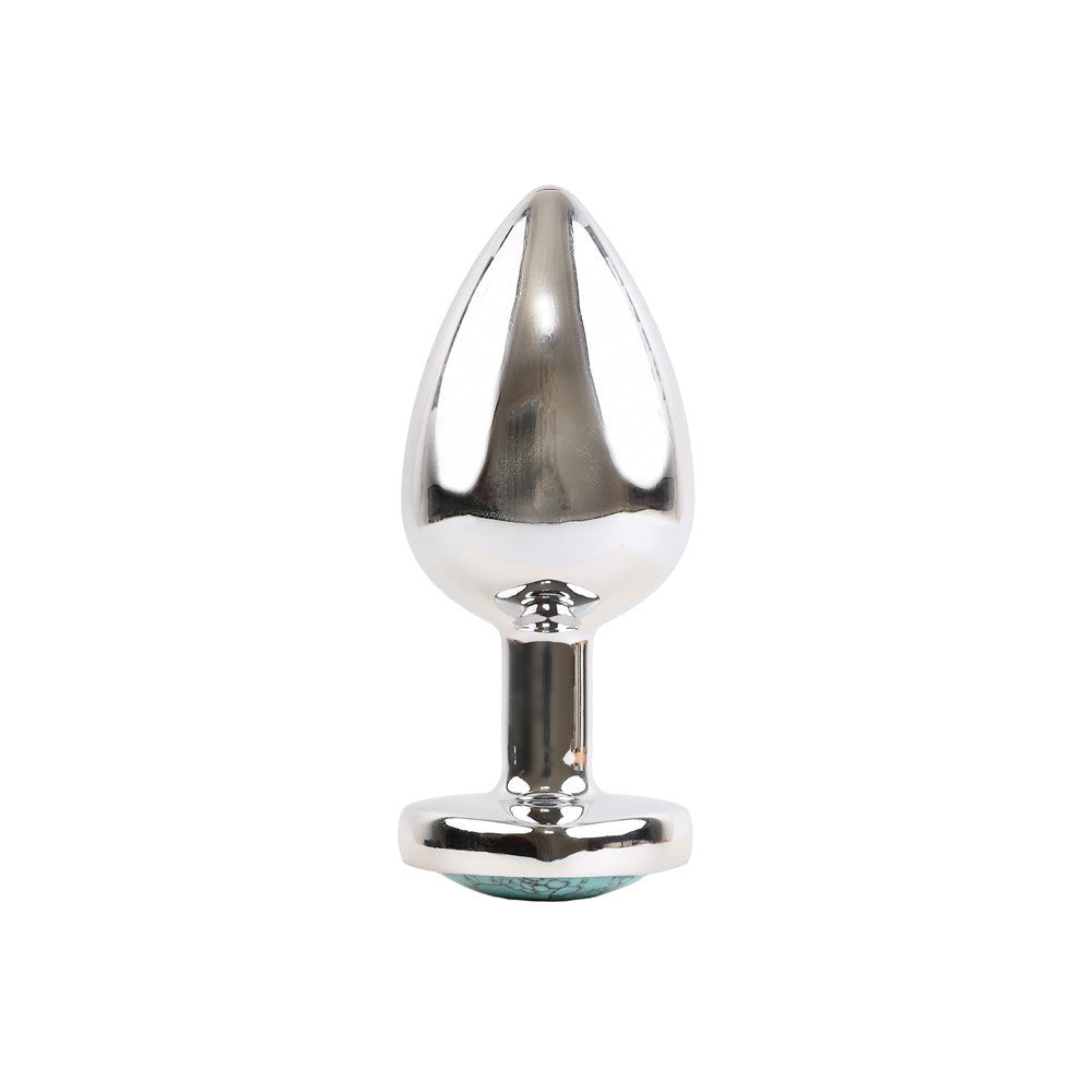 Plug Coeur Aluminium Stone XL Bleu - Steel Lovin U