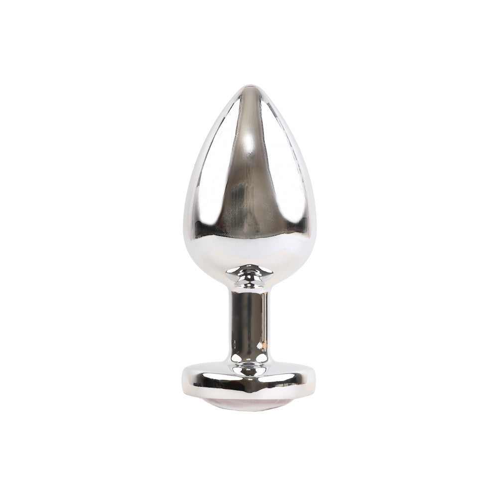 Plug Coeur Aluminium Stone XL Rose - Steel Lovin U