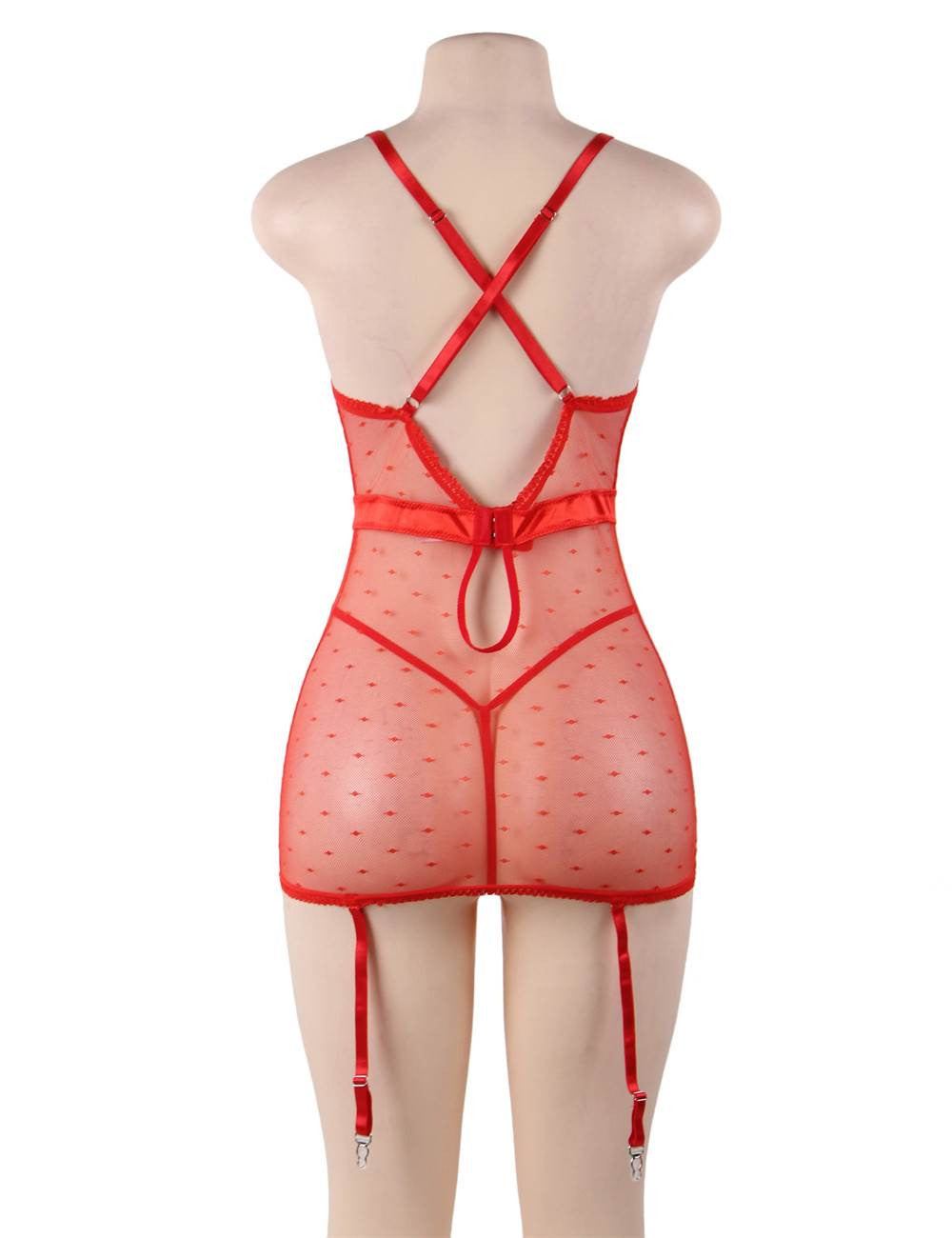 Nuisette porte-jarretelles Capucine - Lingerie de nuit glamour