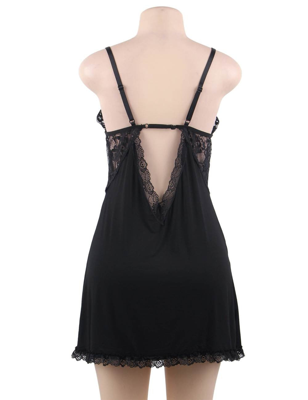 Ensemble Nuisette Tulipe - Dos-nu sexy