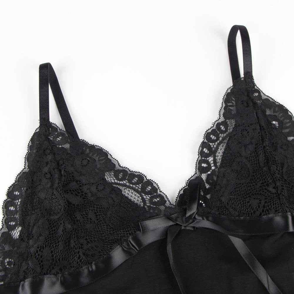 Ensemble Nuisette Tulipe - Dos-nu sexy