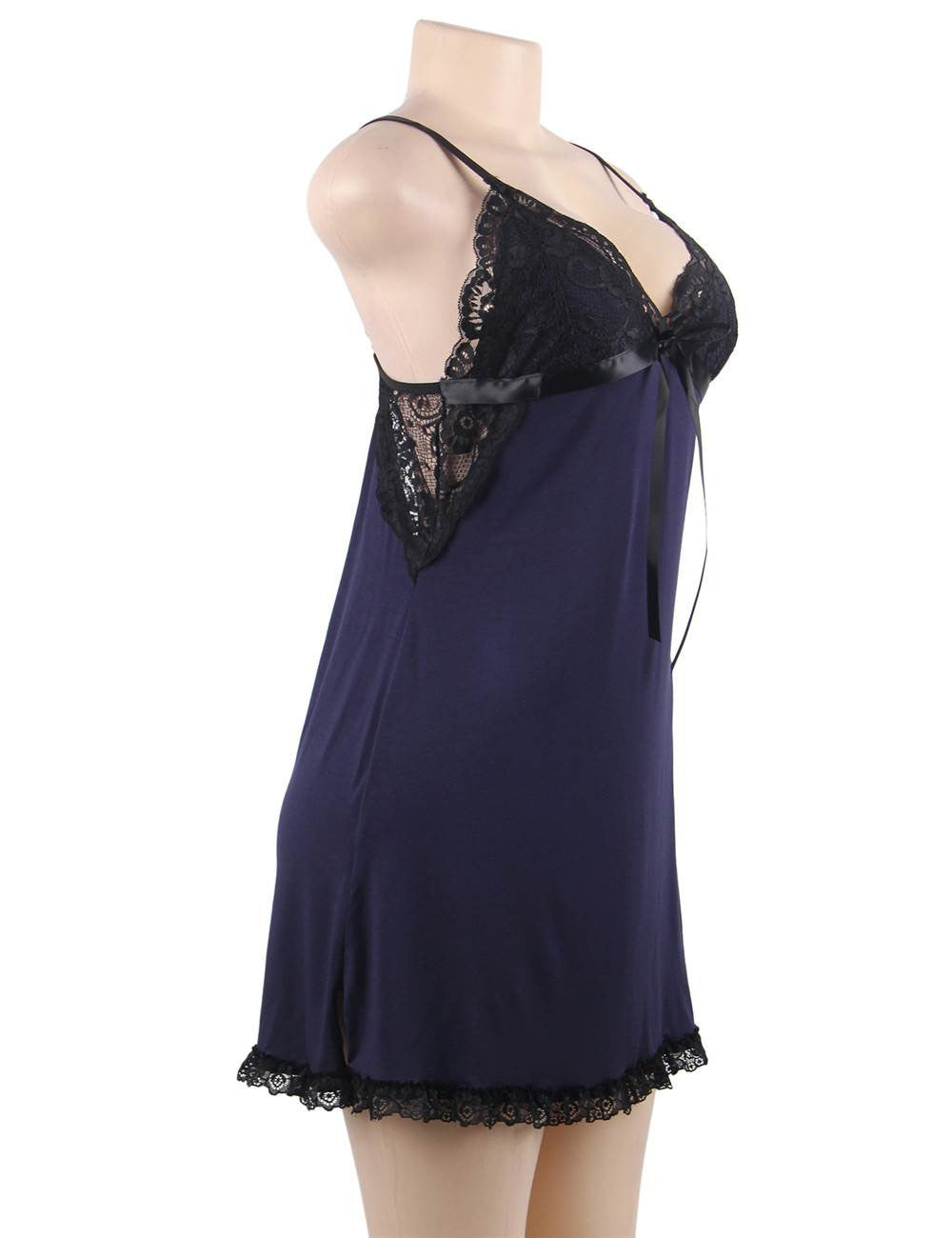 Ensemble Nuisette Tulipe - Dos-nu sexy