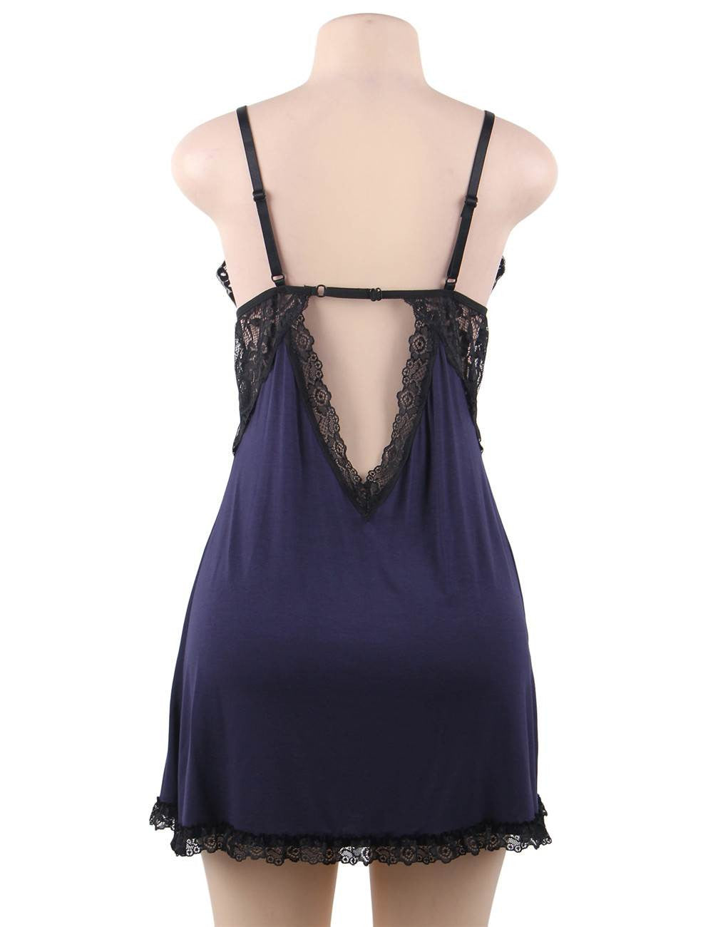 Ensemble Nuisette Tulipe - Dos-nu sexy