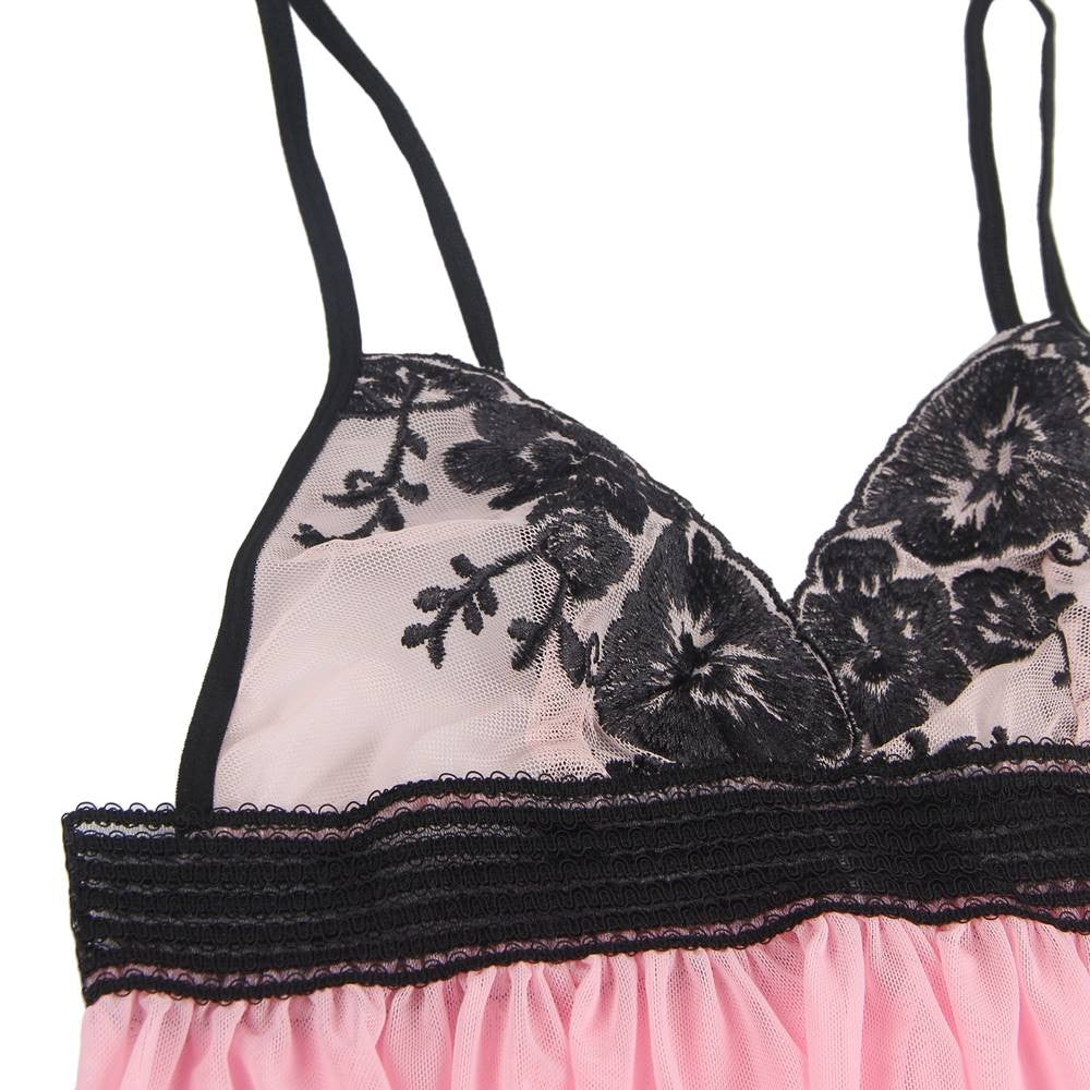 Nuisette brodée Victoria - Sensual Lingerie