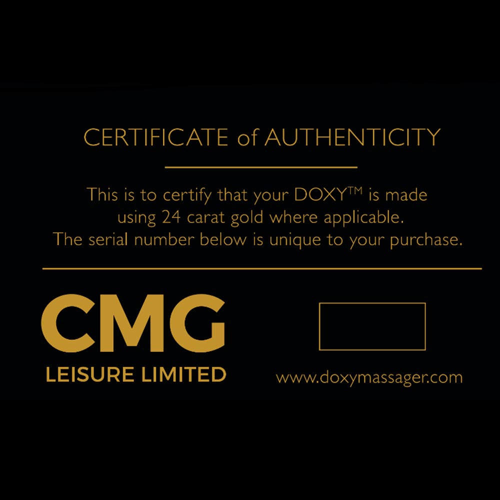 Stimulateur Clitoridien Micro Doxy Wand Massager Die Cast Gold Luxe