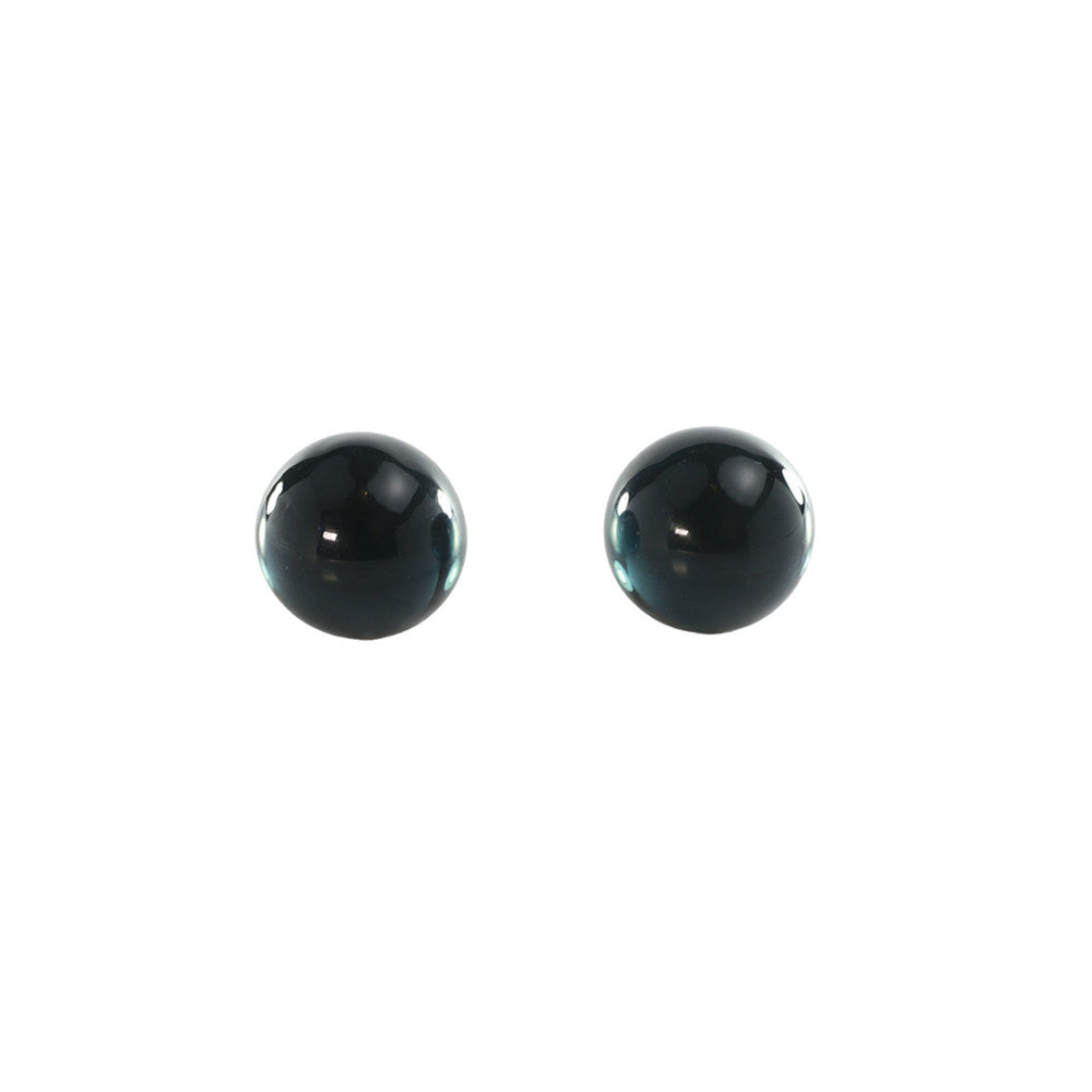 Boules de geisha noires en verre