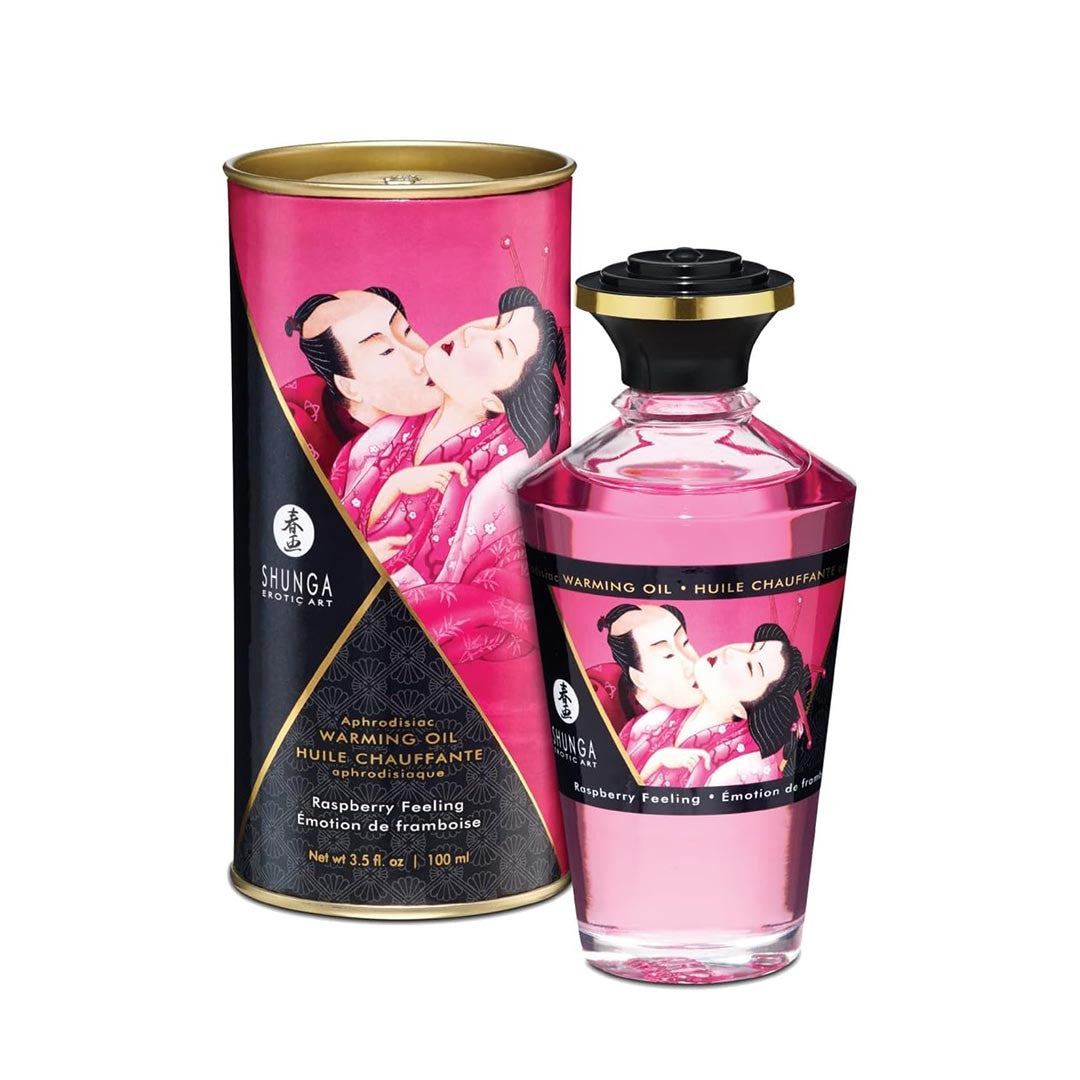 Huile de Massage Comestible saveur Framboise
