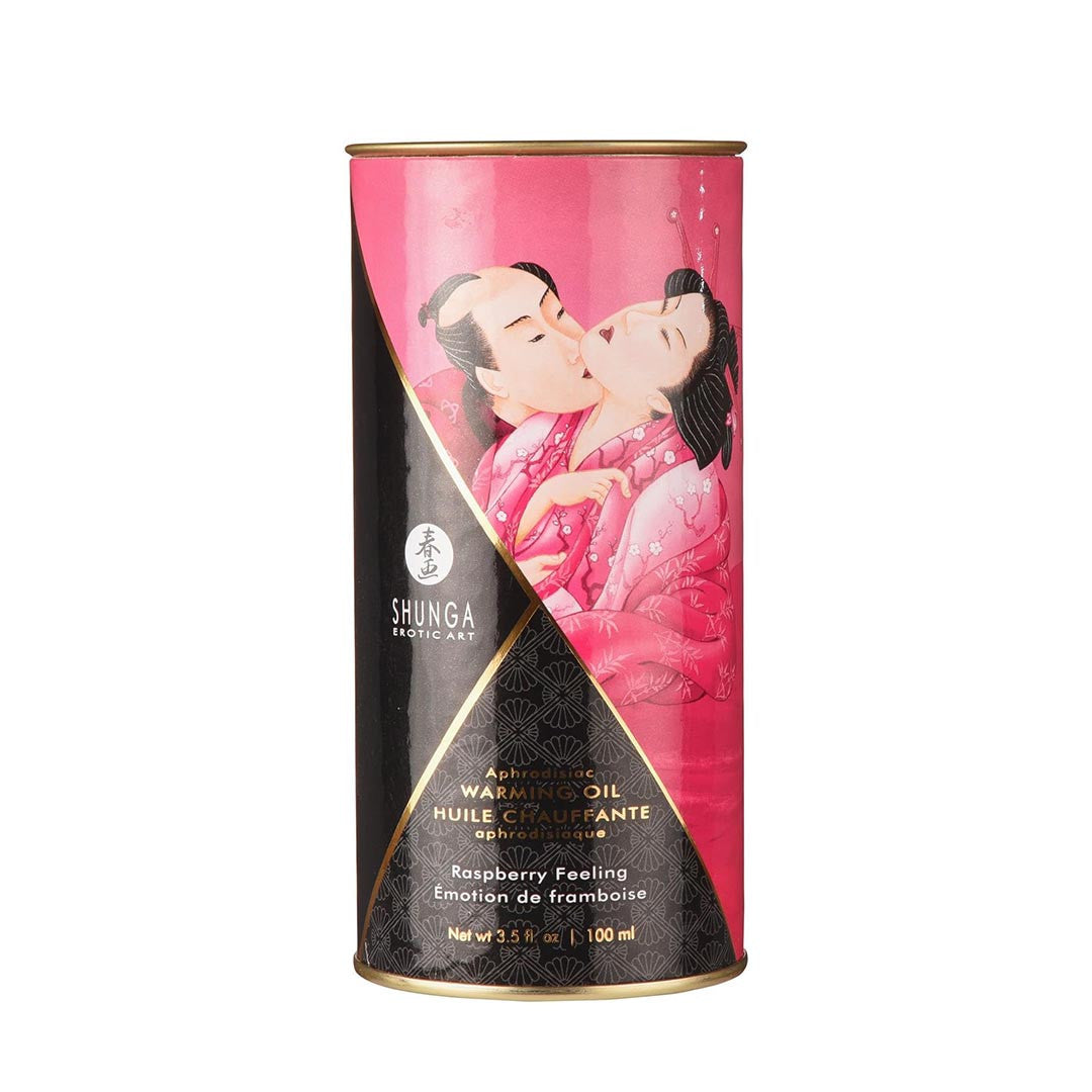 Huile de Massage Comestible boîte saveur Framboise