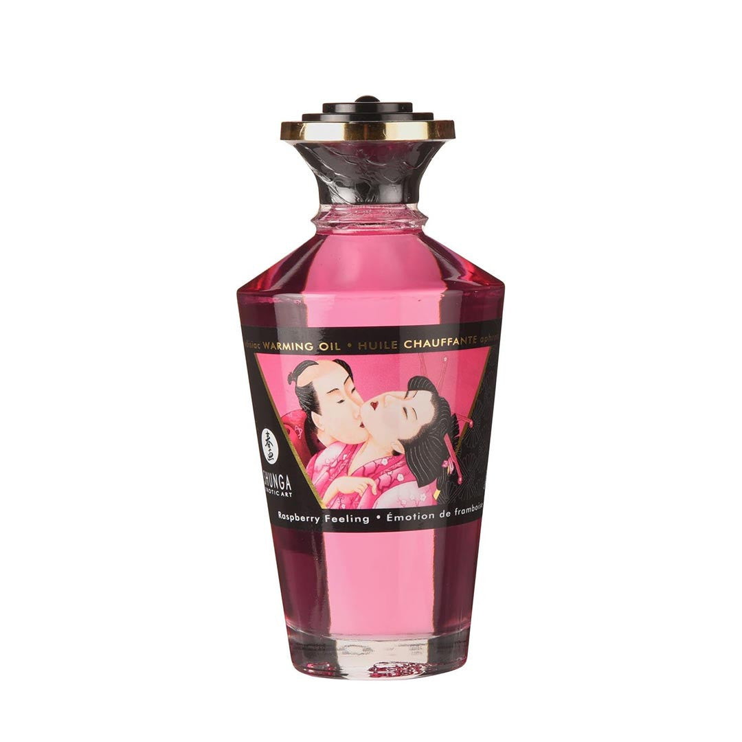 Huile de Massage Comestible bouteille saveur Framboise