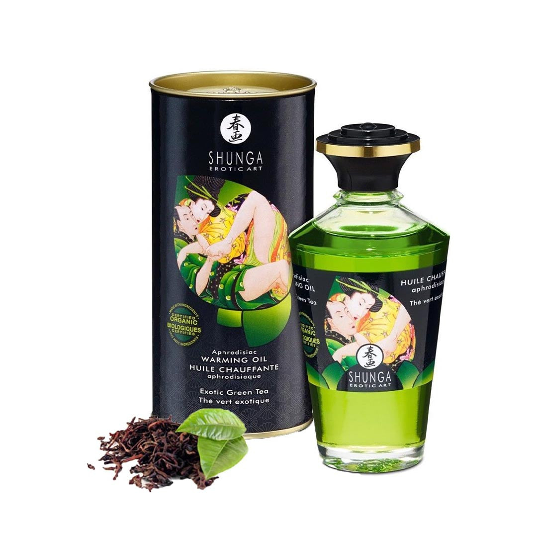 Huile de Massage Comestible saveur Thé vert