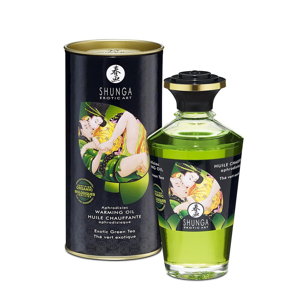Huile de Massage Comestible saveur Thé vert
