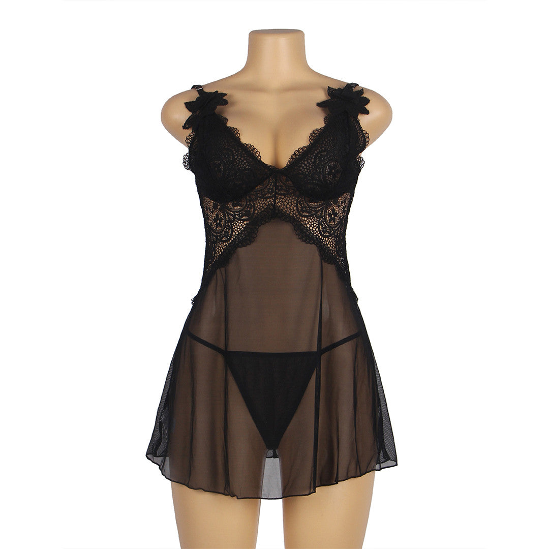 Nuisette évasée Féline - Sensual Lingerie