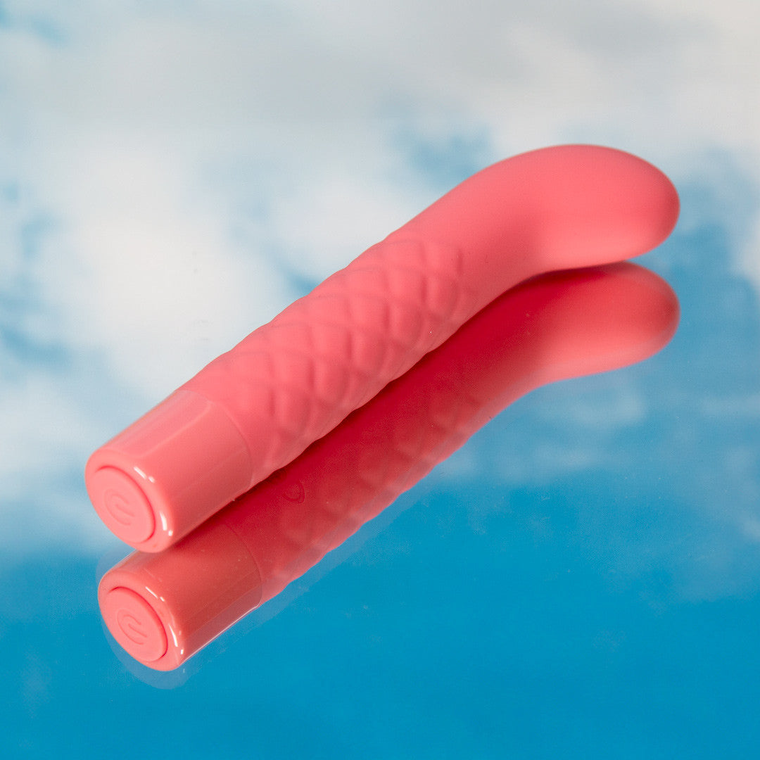 vibromasseur point g rose en silicone