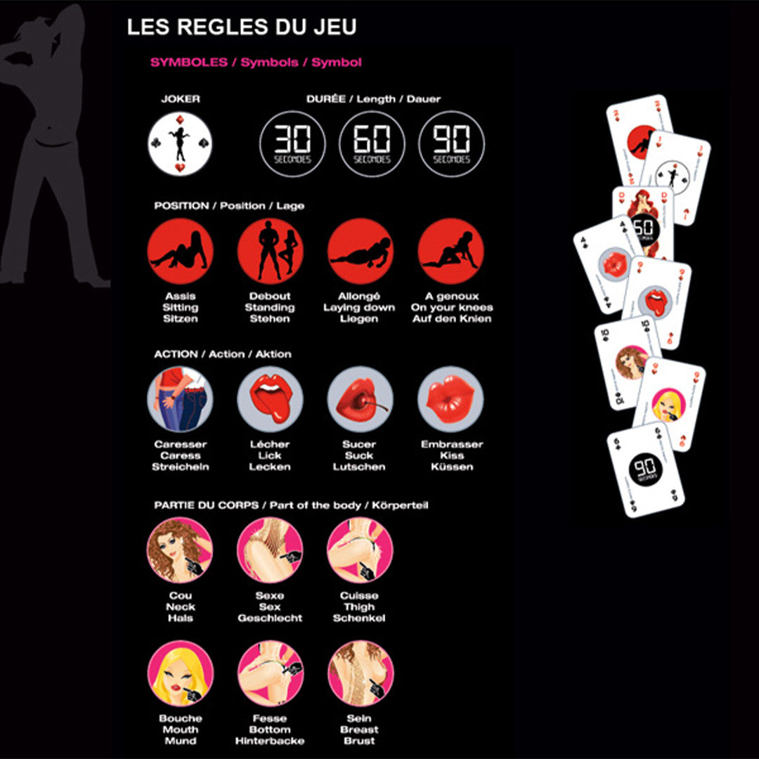 Jeu Erotik Party 52 Cartes - Nirvana
